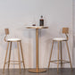 Stone Bar Dining Table Glam Style Bar Table for Milk Tea Shop Cafe