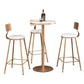 Stone Bar Dining Table Glam Style Bar Table for Milk Tea Shop Cafe