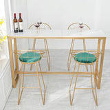 Stone Bar Dining Table Glam Style Rectangle Bar Table with Trestle for Dining Room Clearhalo 'Bar Furniture' 'Bar Tables' 'bar_tables' 'furn' 'furn_bar_tables' 'Furniture' 'Kitchen & Dining Furniture' 5490043