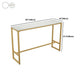 Stone Bar Dining Table Glam Style Rectangle Bar Table with Trestle for Milk Tea Shop