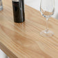 Table de bar rectangulaire avec plateau en bois de pin, table de bistro moderne avec double piédestal