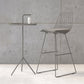 Glam Iron Upholstered Bar Stool Armless Backrest Stool for Bristol