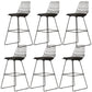 Glam Iron Polstered Bar Stool Armless Rückenlehne für Bristol gepolstert