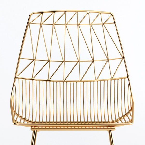 Glam Iron Polstered Bar Stool Armless Rückenlehne für Bristol gepolstert