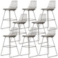 Glam Iron Polstered Bar Stool Armless Rückenlehne für Bristol gepolstert