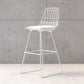 Glam Iron Upholstered Bar Stool Armless Backrest Stool for Bristol