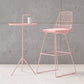Glam Iron Polstered Bar Stool Armless Rückenlehne für Bristol gepolstert