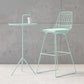 Glam Iron Polstered Bar Stool Armless Rückenlehne für Bristol gepolstert