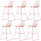Glam Iron Polstered Bar Stool Armless Rückenlehne für Bristol gepolstert