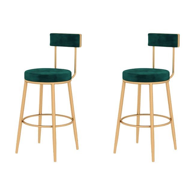 Glam Metal Barstool Fabric Cushion in Matte Finish for Indoor