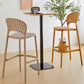 Modern Low Back Bar Stool Plastic Footrest Stackable Counter Stool Clearhalo 'Bar Furniture' 'Bar Stools' 'bar_stools' 'furn' 'furn_bar_stools' 'Furniture' 'Kitchen & Dining Furniture' 5490855