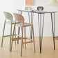 Modern Low Back Bar Stool Plastic Footrest Stackable Counter Stool Clearhalo 'Bar Furniture' 'Bar Stools' 'bar_stools' 'furn' 'furn_bar_stools' 'Furniture' 'Kitchen & Dining Furniture' 5490884