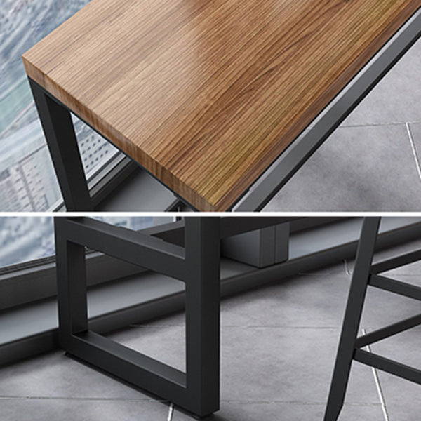 Vaste houten teller hoogte rechte rechthoek 1/2/5 stuks glamour pubtafel set