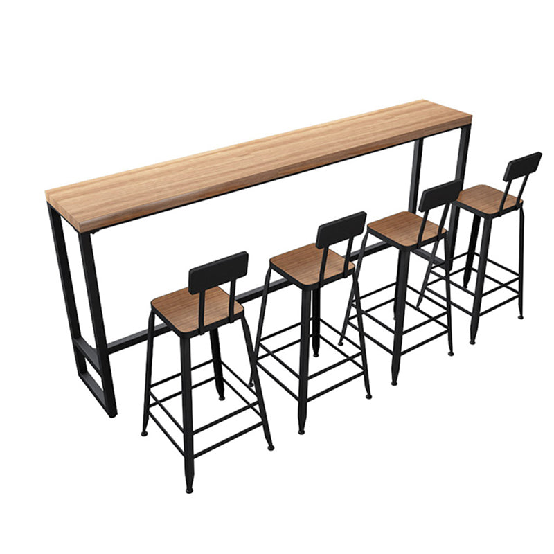 Vaste houten teller hoogte rechte rechthoek 1/2/5 stuks glamour pubtafel set