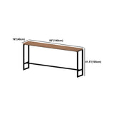 Conjunto de altura de mostrador de madera sólida Rectángulo 1/2/5 piezas Juego de mesa de pub glammam