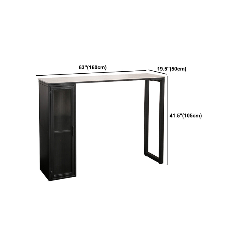 Luxus -Rechteck -Bar Tisch Set 1