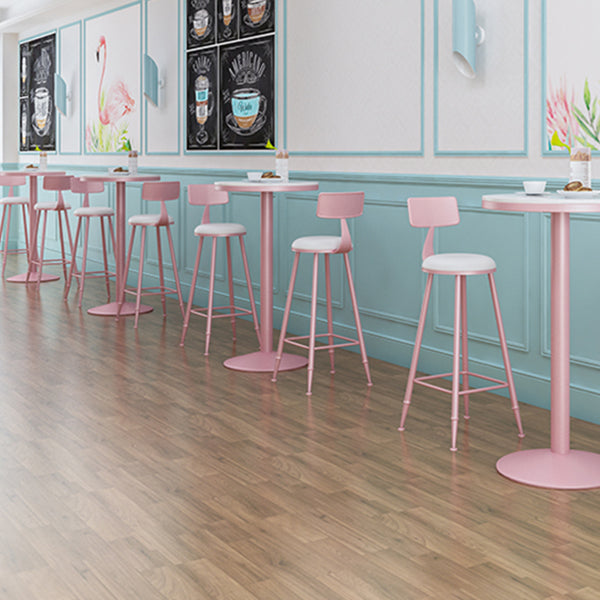 1/2/3/4/5 Pieces Modern Bar Set Matte Finish Iron Bar Stool and Table Set Clearhalo 'Bar Furniture' 'furn' 'furn_home_bar_bar_sets' 'Furniture' 'Home Bars & Bar Sets' 'home_bar_bar_sets' 'Kitchen & Dining Furniture' 5491084