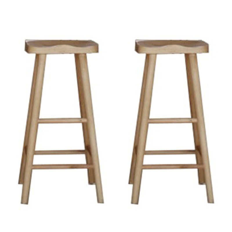 Mesa de barra de madera maciza rectángulo de lujo Juego de mesa 1/2/3 piezas de mostrador con heces