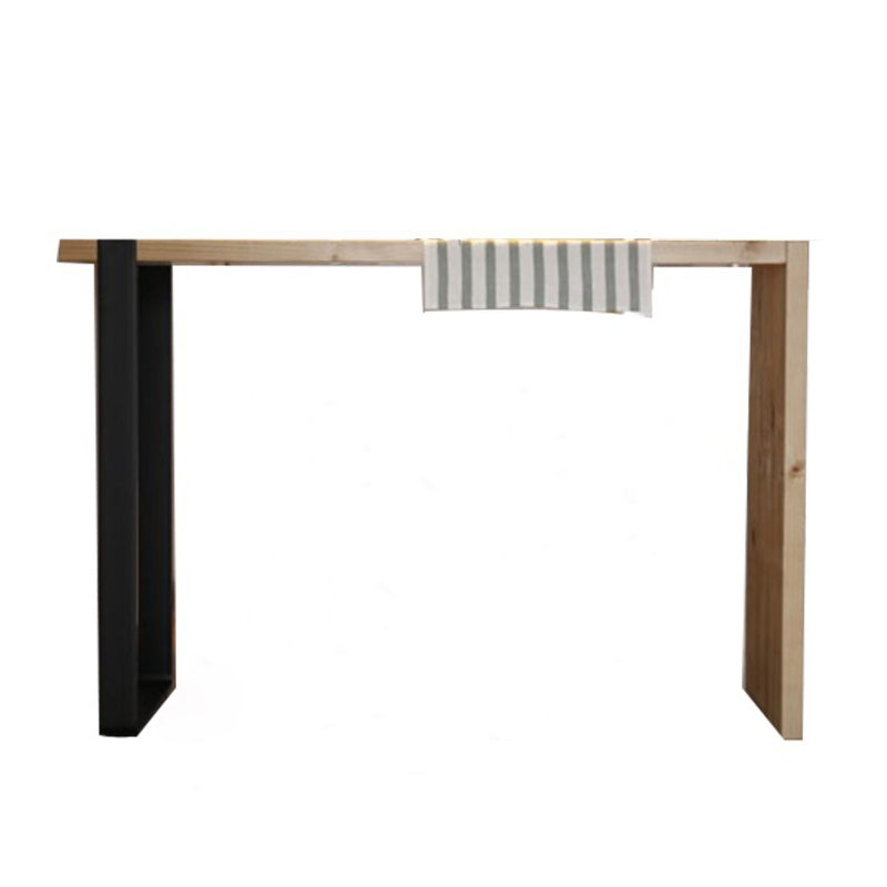 Mesa de barra de madera maciza rectángulo de lujo Juego de mesa 1/2/3 piezas de mostrador con heces