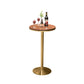 Glam Round Stone Bar Table Set 1/2/3/4 Pièces Table de comptoir avec tabourets hauts