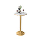 Glam Round Stone Bar Table Set 1/2/3/4 Pièces Table de comptoir avec tabourets hauts