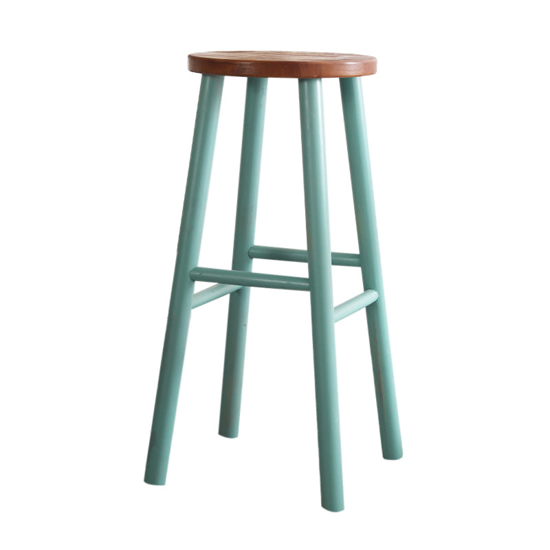 Moderno tavolo da bar in legno di pino rettangolo set 1/5/6 pezzi Tavolino con sgabelli alti