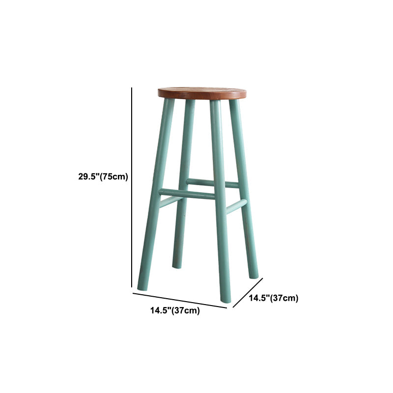 Moderno tavolo da bar in legno di pino rettangolo set 1/5/6 pezzi Tavolino con sgabelli alti