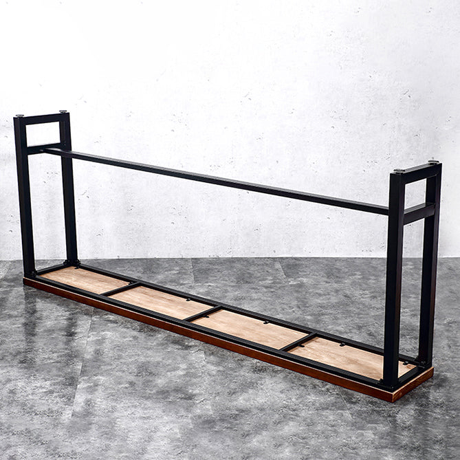 Industrial Rectangle Pine Wood Bar Table Set 1/7 Pieces Counter Table with High Stools