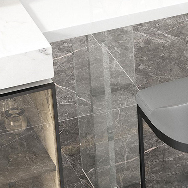 Moderna de la mesa de la mesa del 1/2/3 piezas del mostrador de piedra con taburetes altos para la cocina