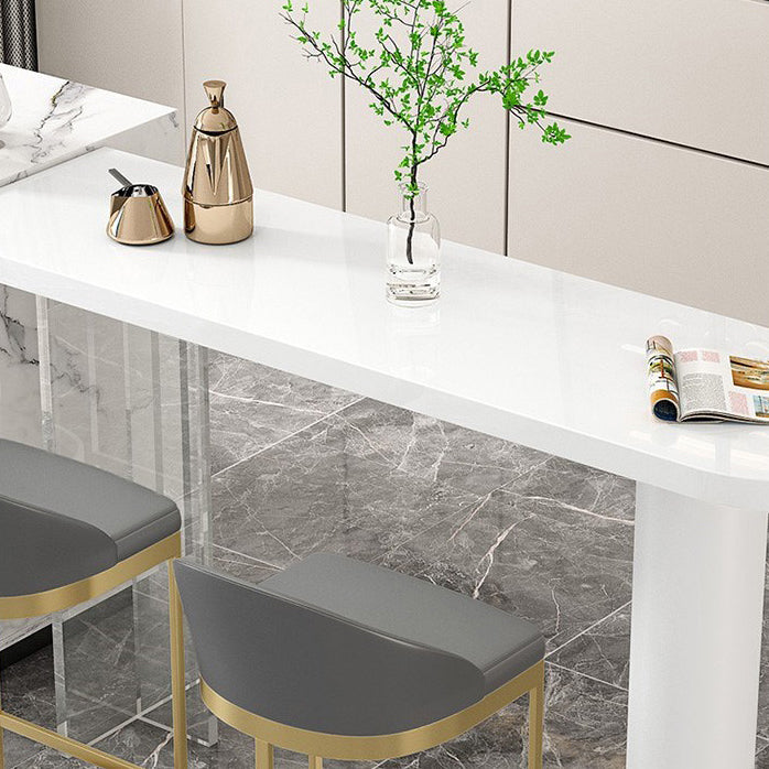 Moderna de la mesa de la mesa del 1/2/3 piezas del mostrador de piedra con taburetes altos para la cocina