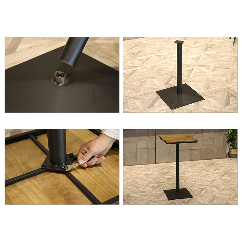 Table et tabouret en bois massif moderne