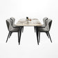 Modern Style Set 1/4/5/7 Pcs with Rectangle Dining Table and Wingback Chairs Clearhalo 'Dining Room Sets' 'Dining Tables & Seating' 'dining_room_set' 'furn' 'furn_dining_room_set' 'Furniture' 'Kitchen & Dining Furniture' 5491338