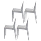 White Dining Table Set 1/3/4/5 Pcs Modern Dining Table with Chairs 4 White Chairs Clearhalo 'Dining Room Sets' 'Dining Tables & Seating' 'dining_room_set' 'furn' 'furn_dining_room_set' 'Furniture' 'Kitchen & Dining Furniture' 5491345