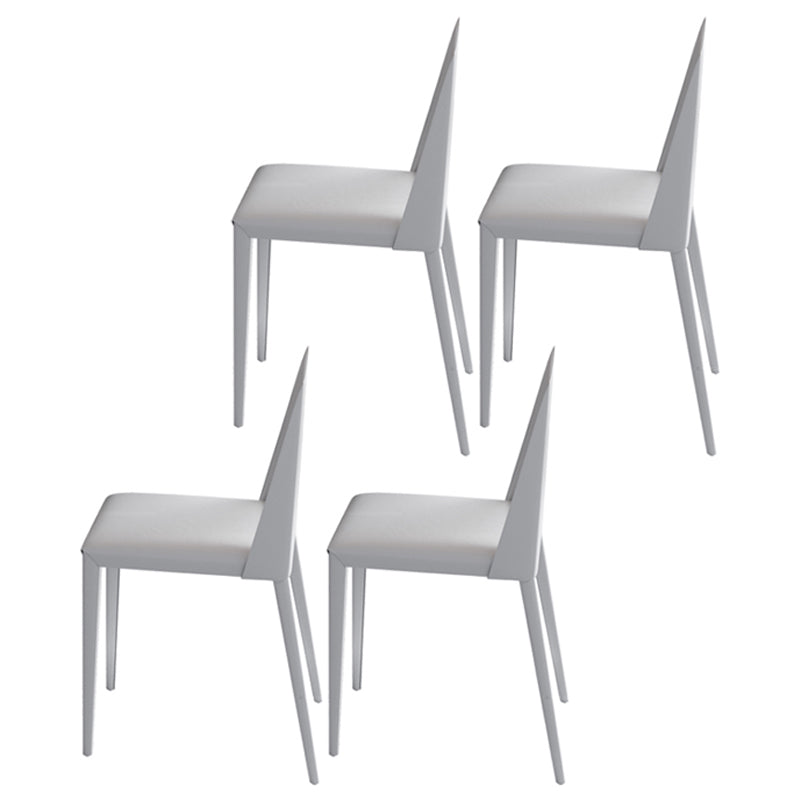 White Dining Table Set 1/3/4/5 Pcs Modern Dining Table with Chairs 4 White Chairs Clearhalo 'Dining Room Sets' 'Dining Tables & Seating' 'dining_room_set' 'furn' 'furn_dining_room_set' 'Furniture' 'Kitchen & Dining Furniture' 5491345