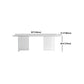 White Dining Table Set 1/3/4/5 Pcs Modern Dining Table with Chairs Clearhalo 'Dining Room Sets' 'Dining Tables & Seating' 'dining_room_set' 'furn' 'furn_dining_room_set' 'Furniture' 'Kitchen & Dining Furniture' 5491357