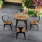 Modern 1/2/3/4/5 Pieces Dining Set Wood Dining Table for Courtyard Balcony 5 Pieces: Brown Table, 4 Chairs Clearhalo 'Dining Room Sets' 'Dining Tables & Seating' 'dining_room_set' 'furn' 'furn_dining_room_set' 'Furniture' 'Kitchen & Dining Furniture' 5491368
