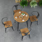 Modern 1/2/3/4/5 Pieces Dining Set Wood Dining Table for Courtyard Balcony Clearhalo 'Dining Room Sets' 'Dining Tables & Seating' 'dining_room_set' 'furn' 'furn_dining_room_set' 'Furniture' 'Kitchen & Dining Furniture' 5491384