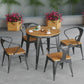 Modern 1/2/3/4/5 Pieces Dining Set Wood Dining Table for Courtyard Balcony Clearhalo 'Dining Room Sets' 'Dining Tables & Seating' 'dining_room_set' 'furn' 'furn_dining_room_set' 'Furniture' 'Kitchen & Dining Furniture' 5491386