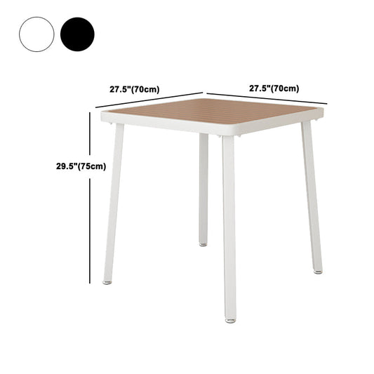 モダンな1/2/3/4/5ピースダイニングセットウッドダイニングテーブルコートヤードバルコニー用