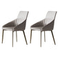 Glam Round Dining Set 1/2/3 Pcs Sintered Stone Dining Table with Armless Chairs 2 Grey Chairs Clearhalo 'Dining Room Sets' 'Dining Tables & Seating' 'dining_room_set' 'furn' 'furn_dining_room_set' 'Furniture' 'Kitchen & Dining Furniture' 5491411