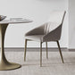 Glam Round Dining Set 1/2/3 Pcs Sintered Stone Dining Table with Armless Chairs Clearhalo 'Dining Room Sets' 'Dining Tables & Seating' 'dining_room_set' 'furn' 'furn_dining_room_set' 'Furniture' 'Kitchen & Dining Furniture' 5491419