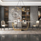 Luxurious Sintered Stone Top Dining Set Rectangle 1/4/5/6/7 Pieces Dining Table Set 5 Pieces: Table, 4 Chairs Clearhalo 'Dining Room Sets' 'Dining Tables & Seating' 'dining_room_set' 'furn' 'furn_dining_room_set' 'Furniture' 'Kitchen & Dining Furniture' 5491428