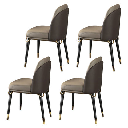 Luxurious Sintered Stone Top Dining Set Rectangle 1/4/5/6/7 Pieces Dining Table Set 4 Beige Chairs Clearhalo 'Dining Room Sets' 'Dining Tables & Seating' 'dining_room_set' 'furn' 'furn_dining_room_set' 'Furniture' 'Kitchen & Dining Furniture' 5491430
