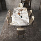 Luxurious Sintered Stone Top Dining Set Rectangle 1/4/5/6/7 Pieces Dining Table Set Clearhalo 'Dining Room Sets' 'Dining Tables & Seating' 'dining_room_set' 'furn' 'furn_dining_room_set' 'Furniture' 'Kitchen & Dining Furniture' 5491439
