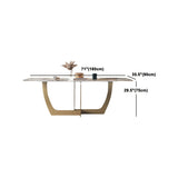 豪華な焼結石トップダイニングセット長方形1/4/5/6/7ピースダイニングテーブルセット