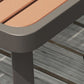 Modern 1/3/5 Pieces Dining Set Rectangle Wood Dining Table for Courtyard