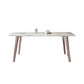 Nordic Sintered Stone Top Dining Set Rectangle 1/2/5/7 Pieces Dining Table Set Clearhalo 'Dining Room Sets' 'Dining Tables & Seating' 'dining_room_set' 'furn' 'furn_dining_room_set' 'Furniture' 'Kitchen & Dining Furniture' 5491497