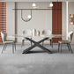 Modern Sintered Stone Top Dining Set Rectangle 1/4/5/6/7 Pieces Dinette Table Set