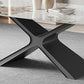 Modern Sintered Stone Top Dining Set Rectangle 1/4/5/6/7 Pieces Dinette Table Set