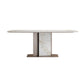Nordic Sintered Stone Top Dining Set Rectangle 1/4/5/7 Pieces Dinette Table Set White 70.9"L x 35.4"W Clearhalo 'Dining Room Sets' 'Dining Tables & Seating' 'dining_room_set' 'furn' 'furn_dining_room_set' 'Furniture' 'Kitchen & Dining Furniture' 5491563